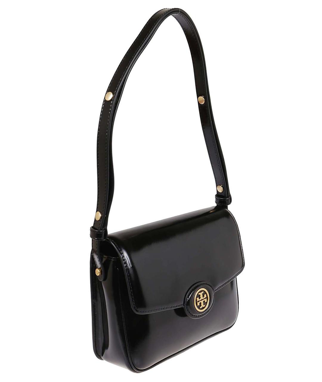 TORY BURCH Черная кожаная сумка через плечо, фото 3