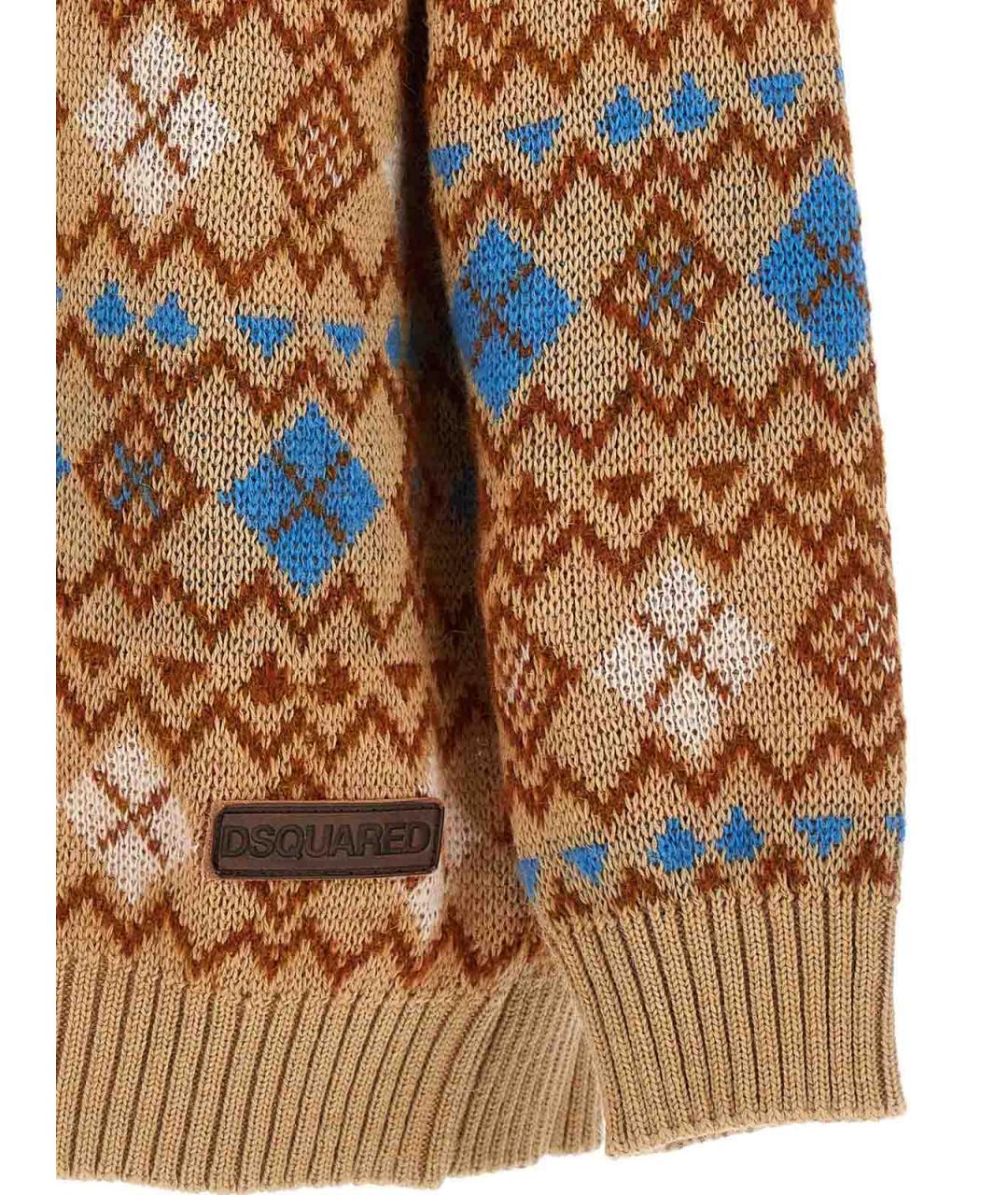 DSQUARED2 Мульти шерстяной кардиган, фото 4