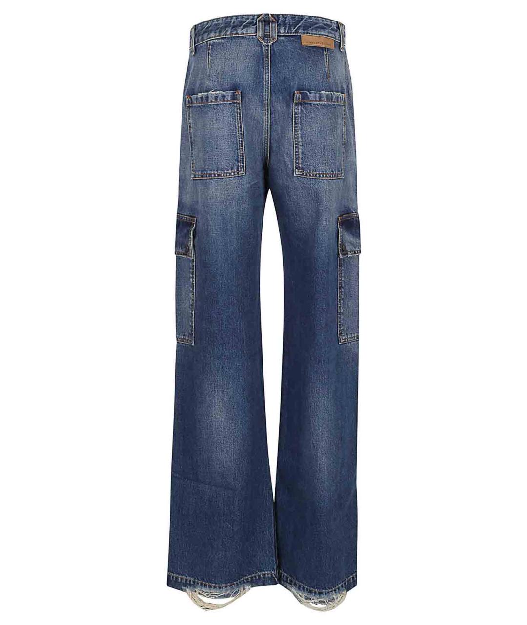 STELLA MCCARTNEY Синие хлопковые джинсы клеш, фото 2