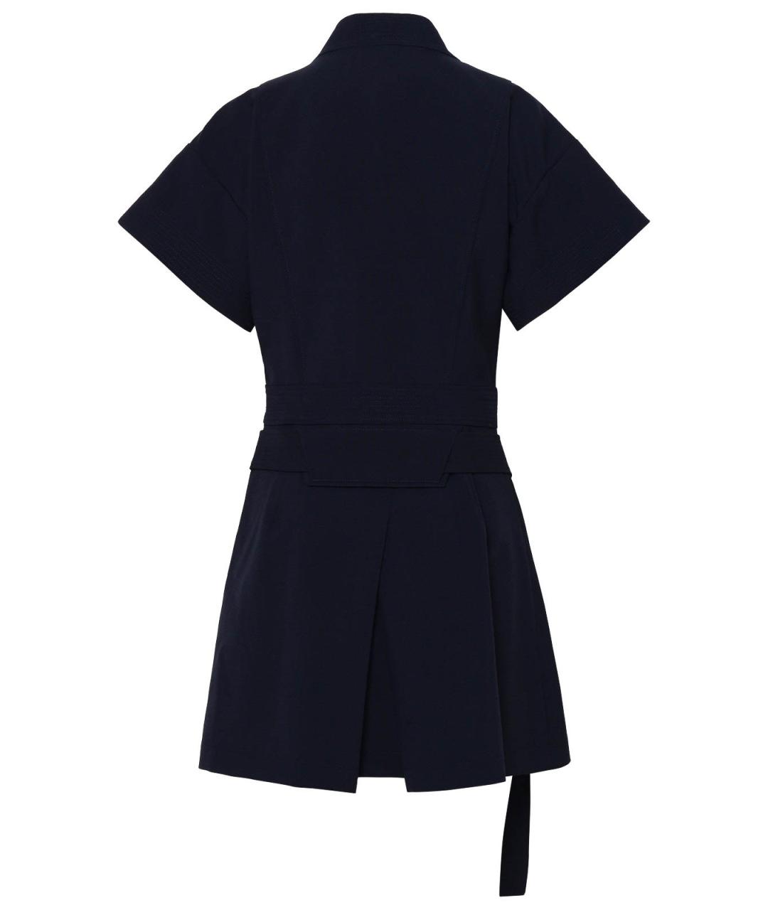 KENZO Синее шерстяное повседневное платье, фото 2