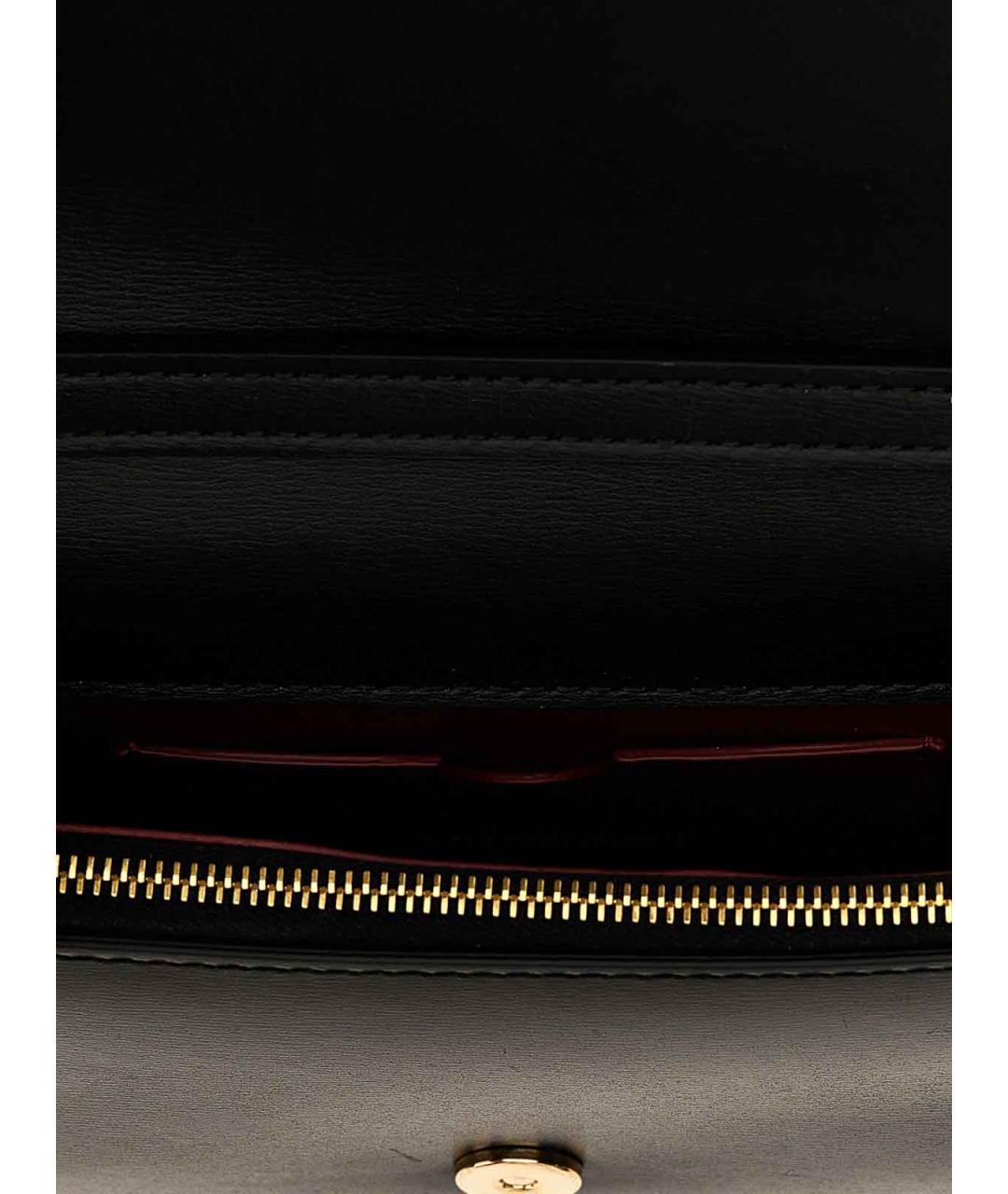 OFF-WHITE Черная кожаная сумка через плечо, фото 4