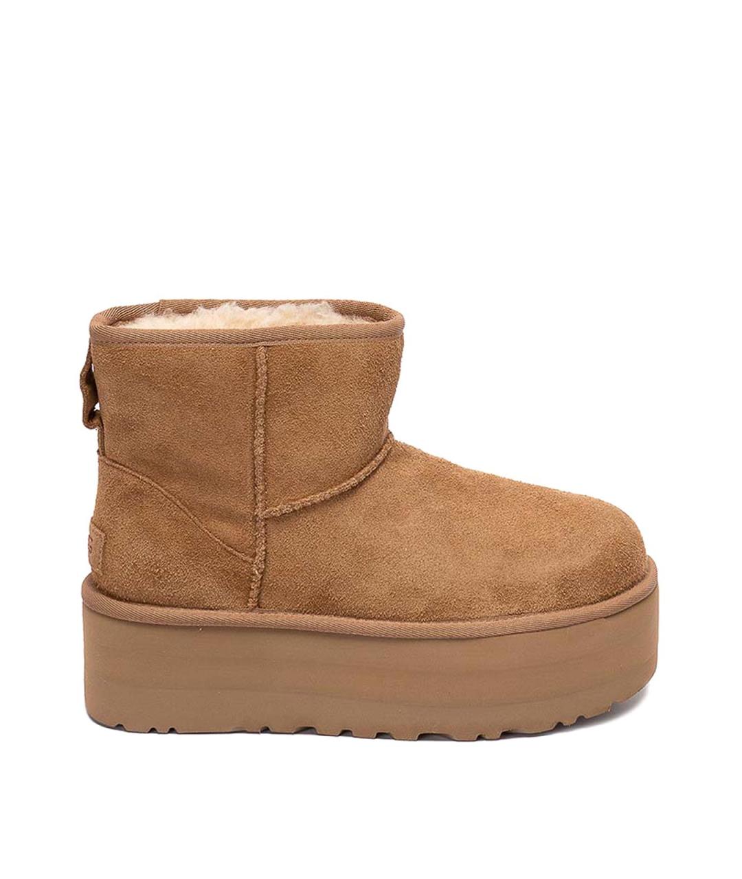 UGG Коричневые кожаные ботильоны, фото 1