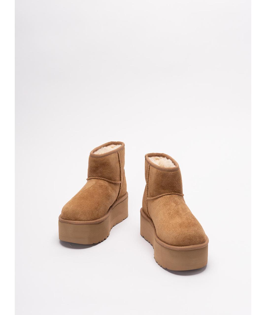 UGG Коричневые кожаные ботильоны, фото 2