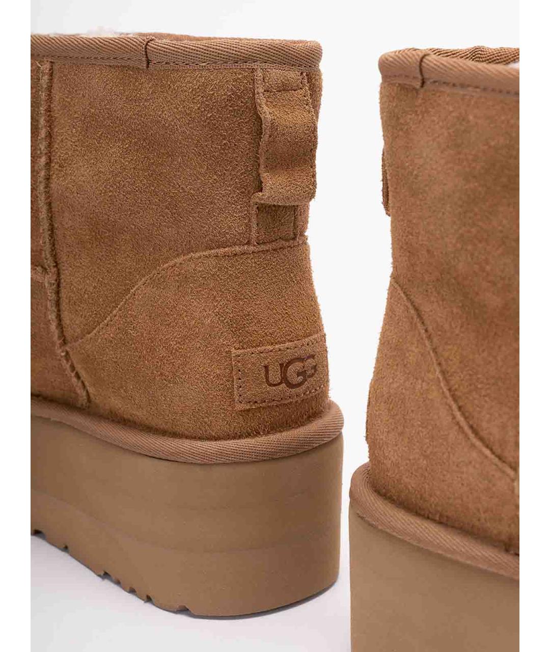 UGG Коричневые кожаные ботильоны, фото 5