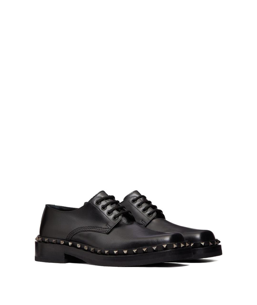 VALENTINO Черные кожаные туфли, фото 6
