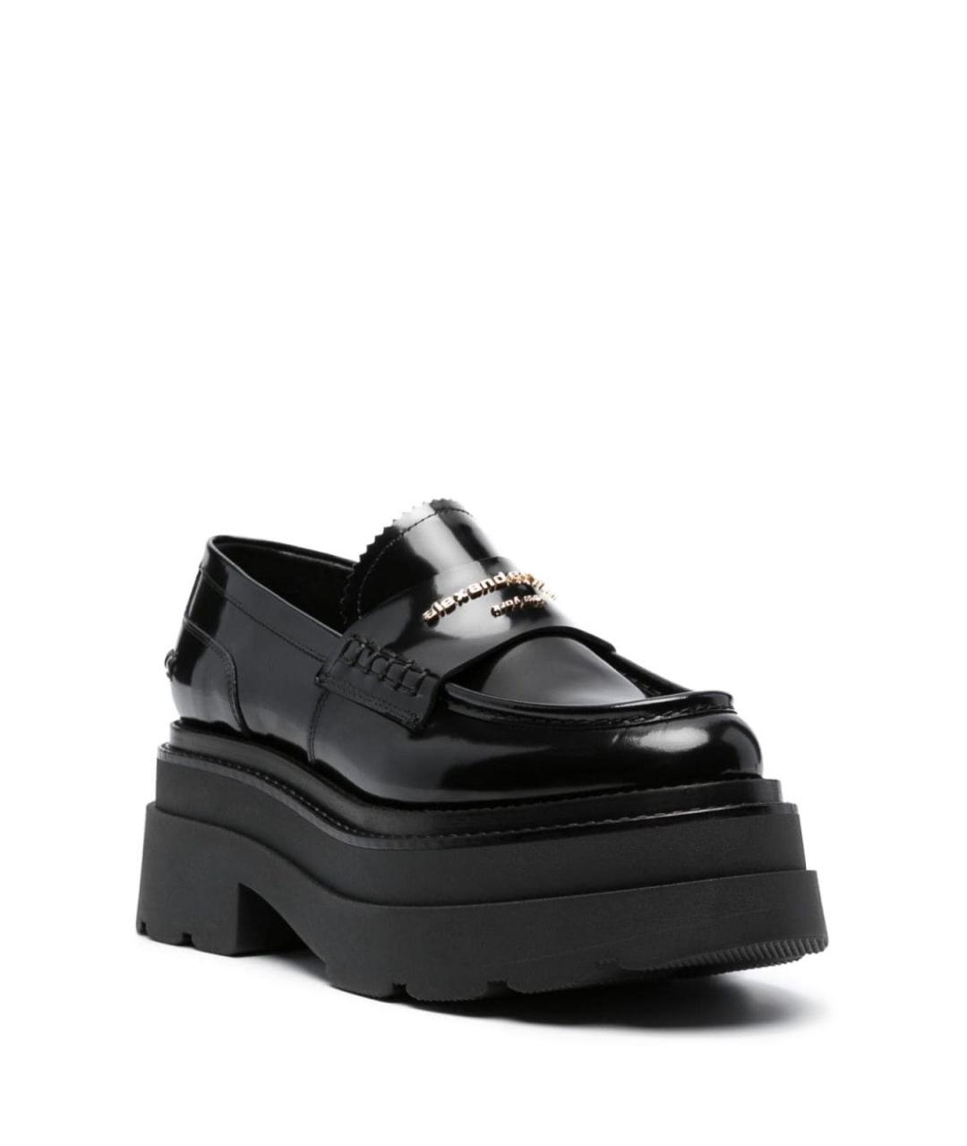 ALEXANDER WANG Черные кожаные лоферы, фото 3