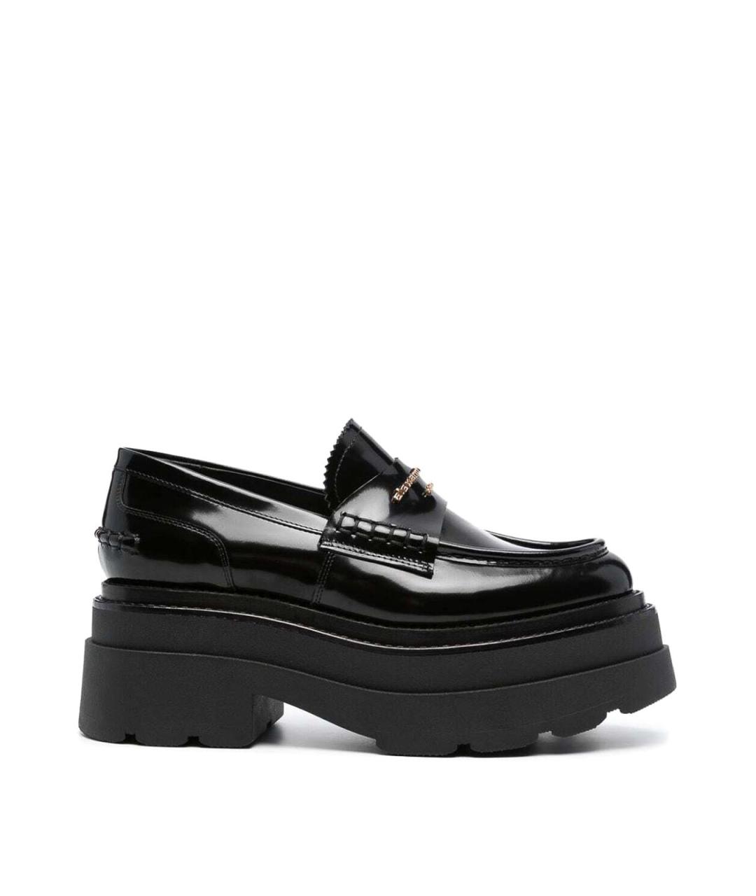 ALEXANDER WANG Черные кожаные лоферы, фото 1