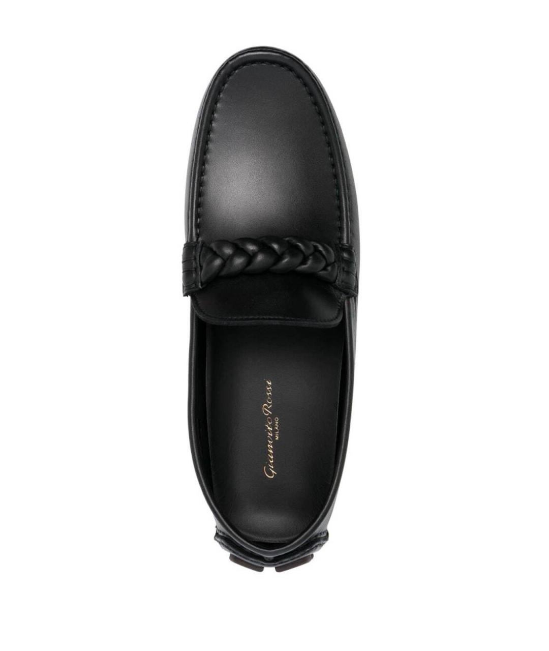 GIANVITO ROSSI Черные кожаные лоферы, фото 4