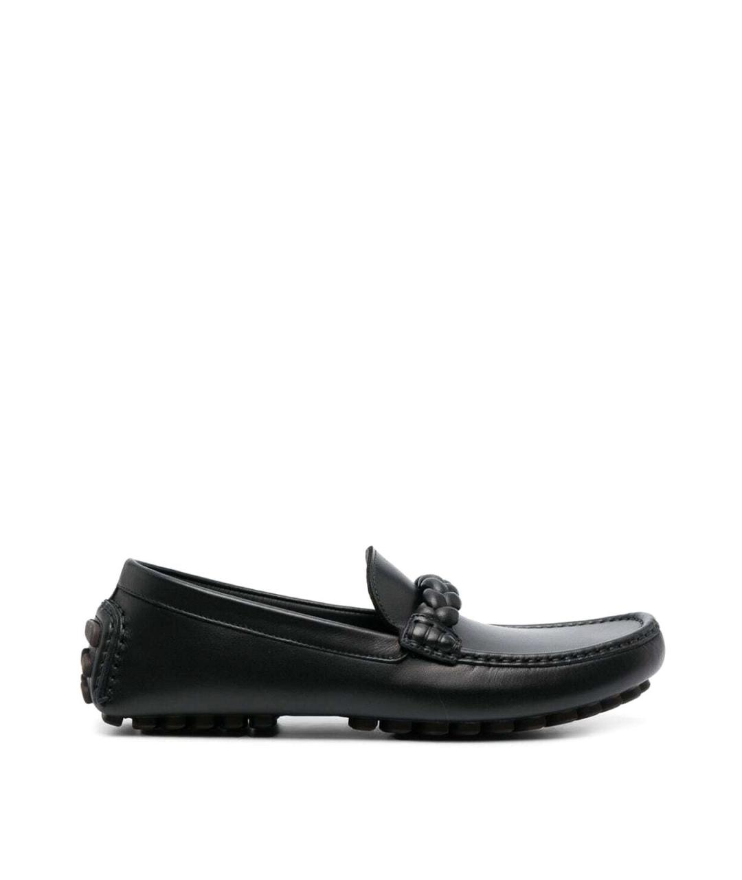 GIANVITO ROSSI Черные кожаные лоферы, фото 1
