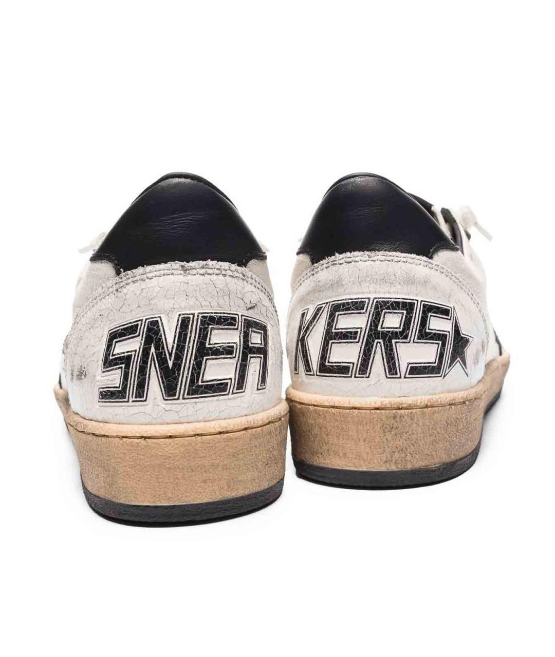 GOLDEN GOOSE Белые кожаные кроссовки, фото 3