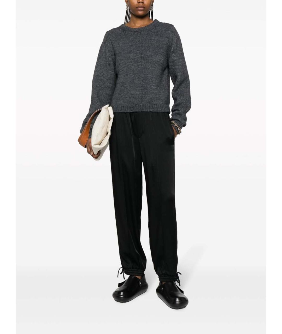 JIL SANDER Черные вискозные шорты, фото 3