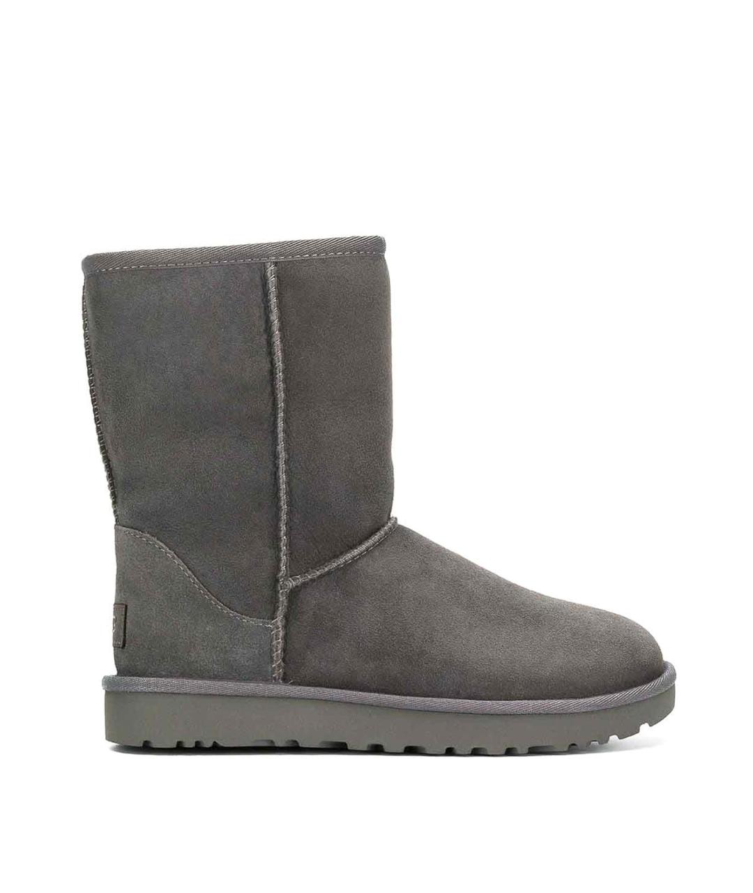 UGG Серые кожаные сапоги, фото 1