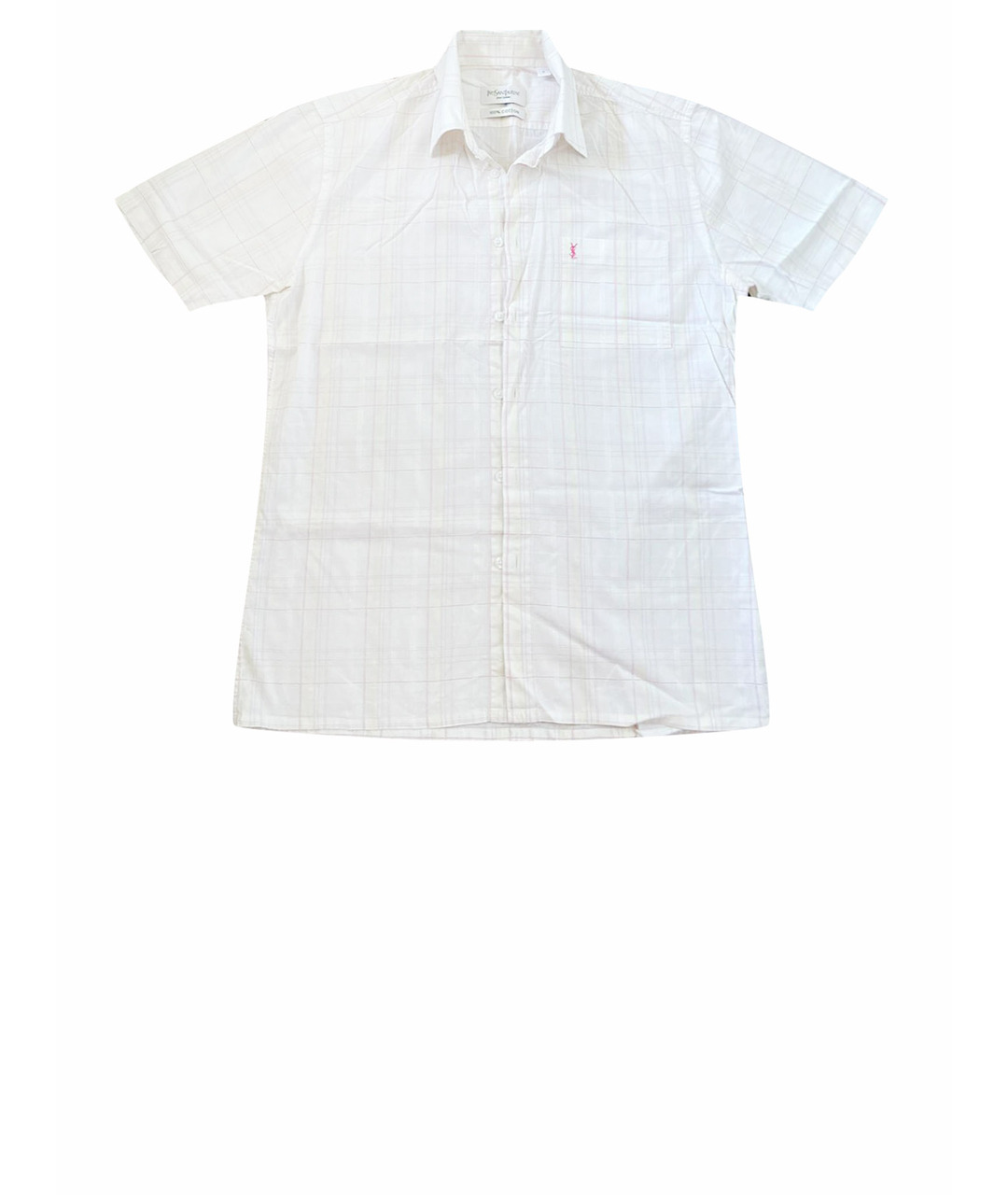 SAINT LAURENT Белая хлопковая кэжуал рубашка, фото 1
