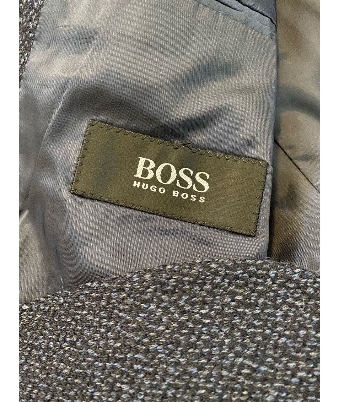 HUGO BOSS Темно-синий шерстяной пиджак, фото 5