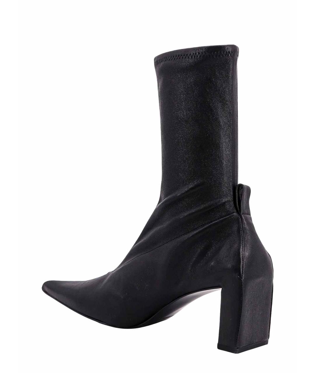 JIL SANDER Черные кожаные сапоги, фото 3