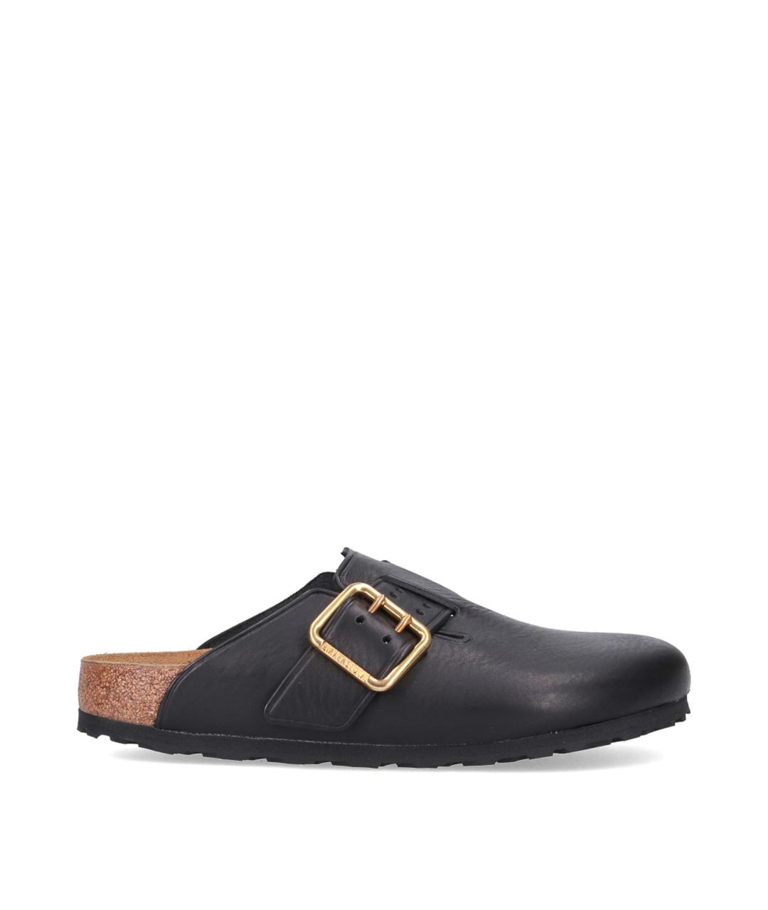 BIRKENSTOCK Черные кожаные сандалии, фото 1
