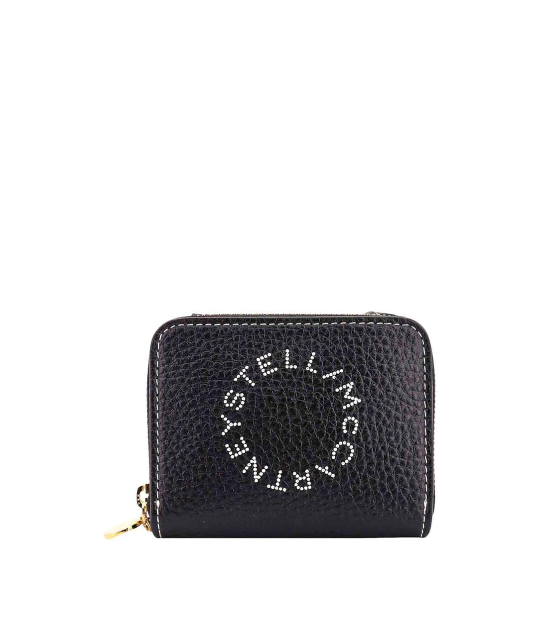 STELLA MCCARTNEY Черный кожаный кошелек, фото 1