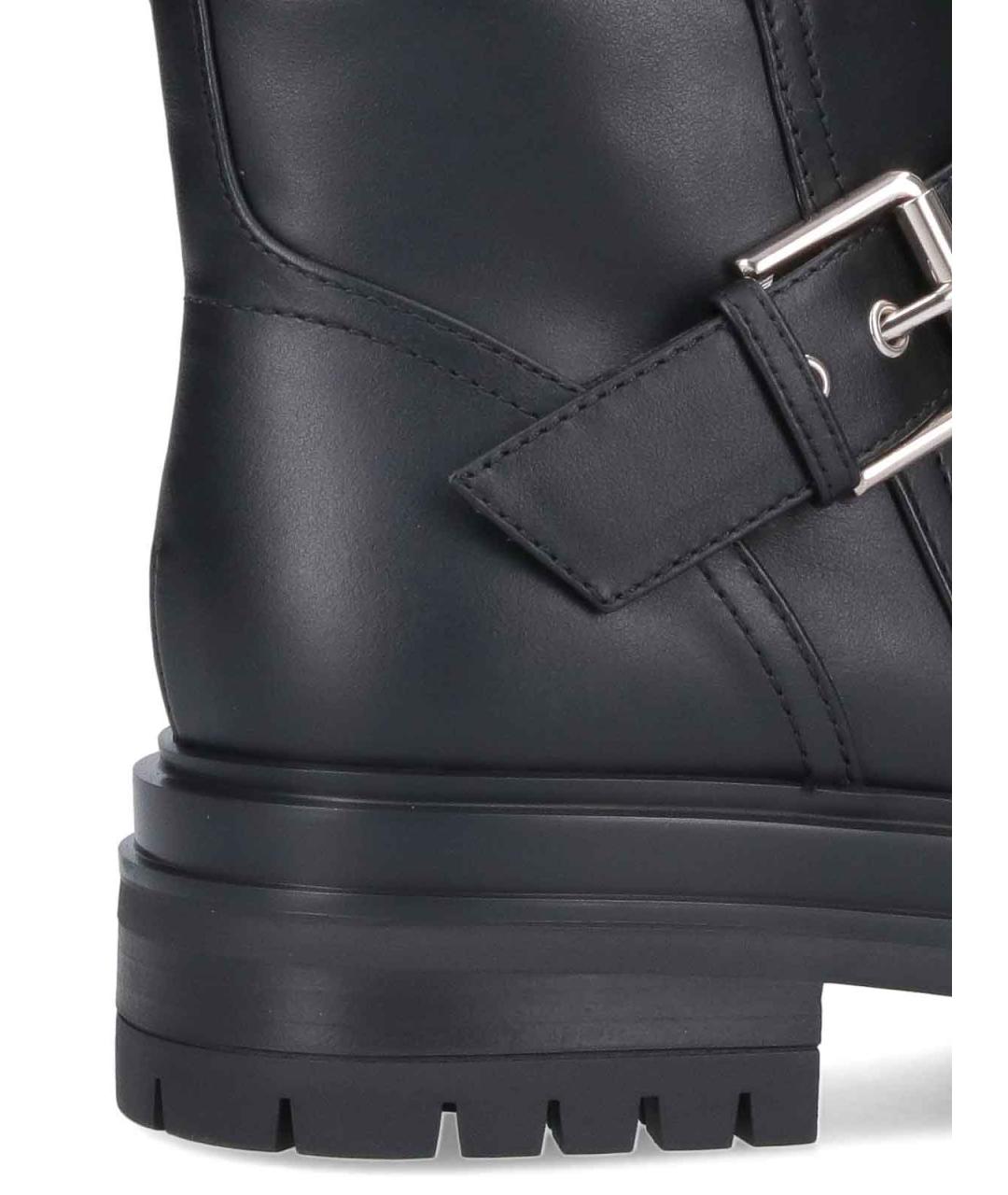 GIANVITO ROSSI Черные кожаные сапоги, фото 4