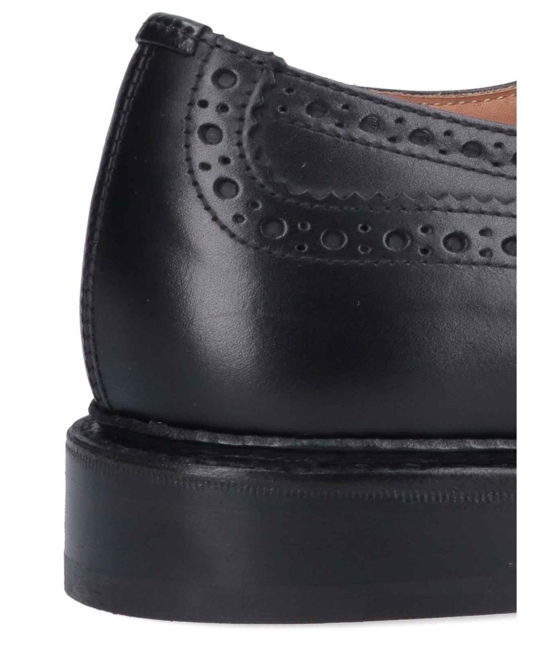 TRICKER'S Черные кожаные лоферы, фото 4