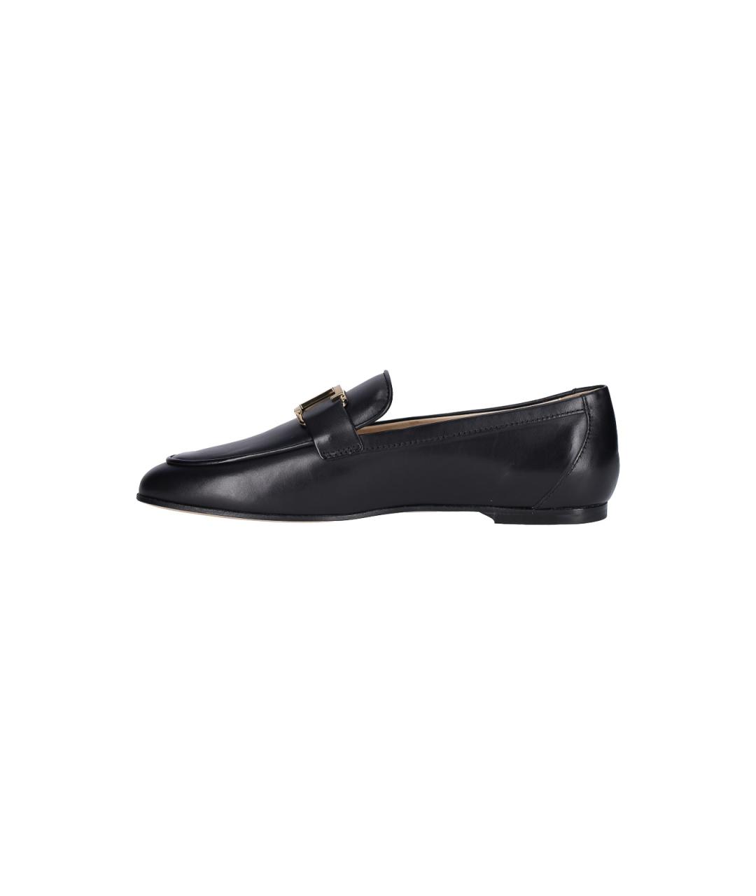 TOD'S Черные кожаные лоферы, фото 3