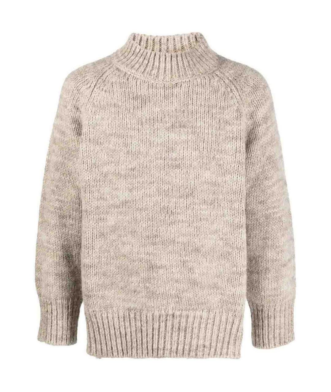 MAISON MARGIELA Бежевый шерстяной джемпер / свитер, фото 1