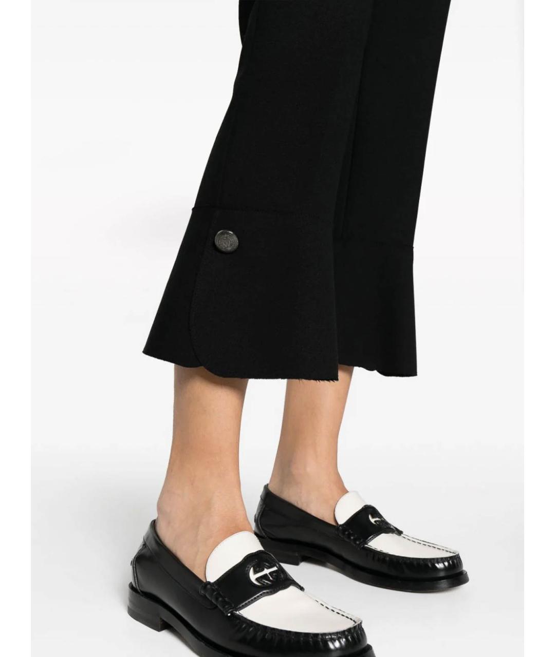 MSGM Черные полиэстеровые брюки широкие, фото 5