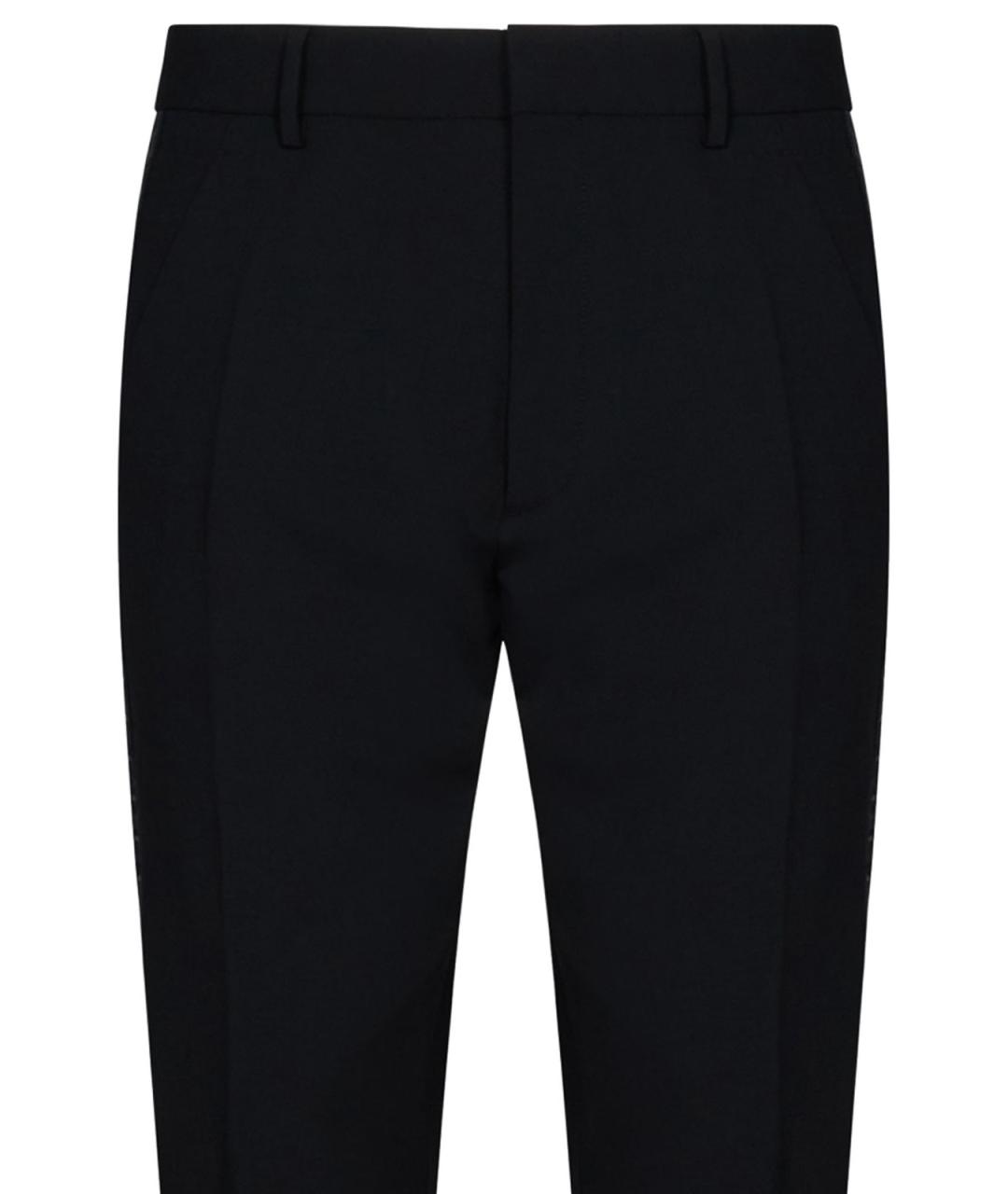DSQUARED2 Черные полиэстеровые классические брюки, фото 4