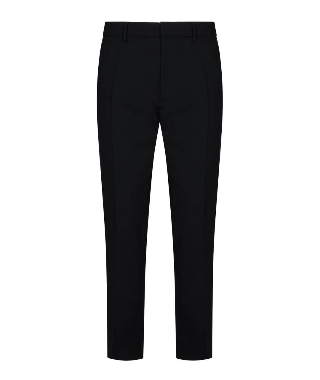 DSQUARED2 Черные полиэстеровые классические брюки, фото 1