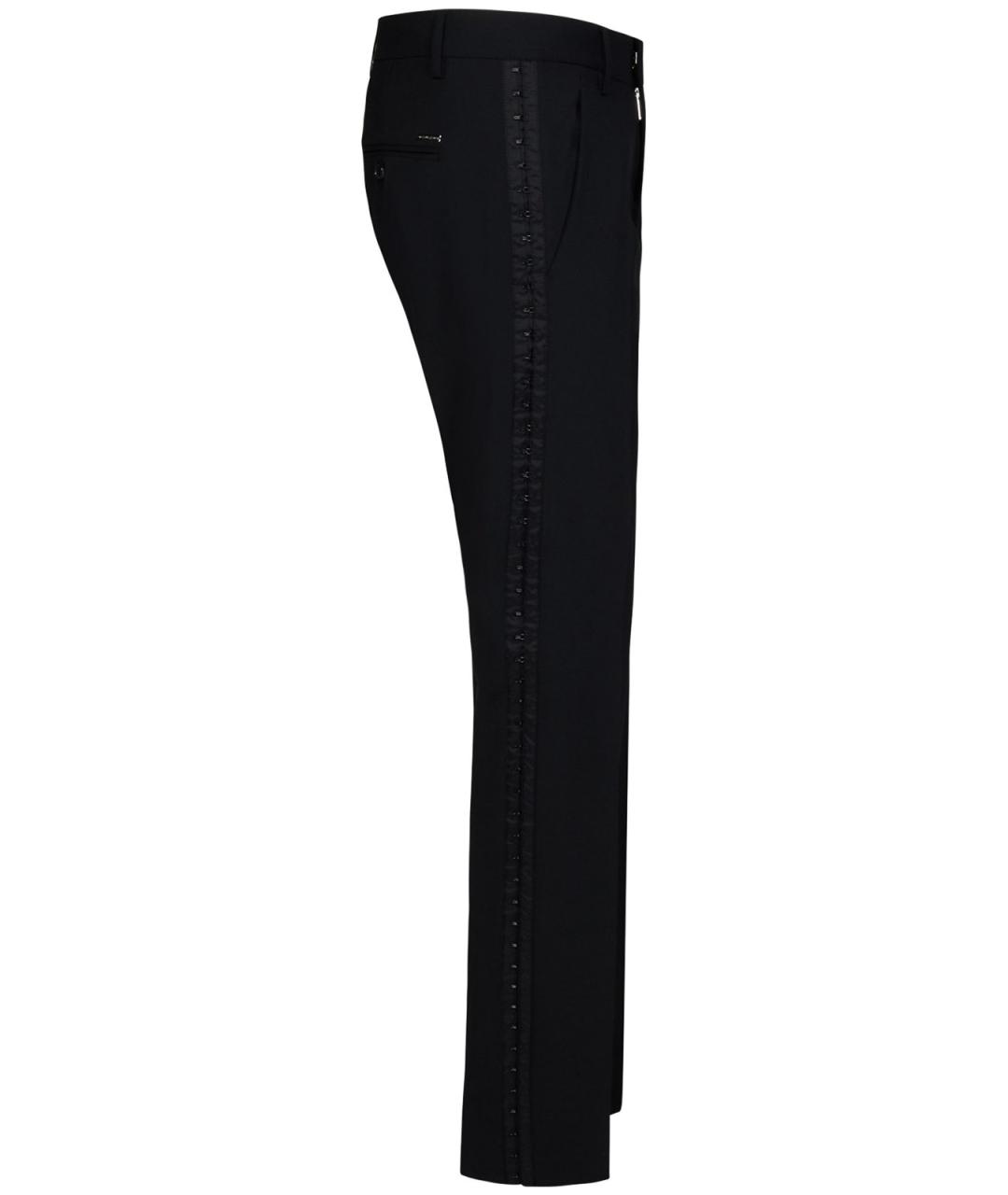 DSQUARED2 Черные полиэстеровые классические брюки, фото 3