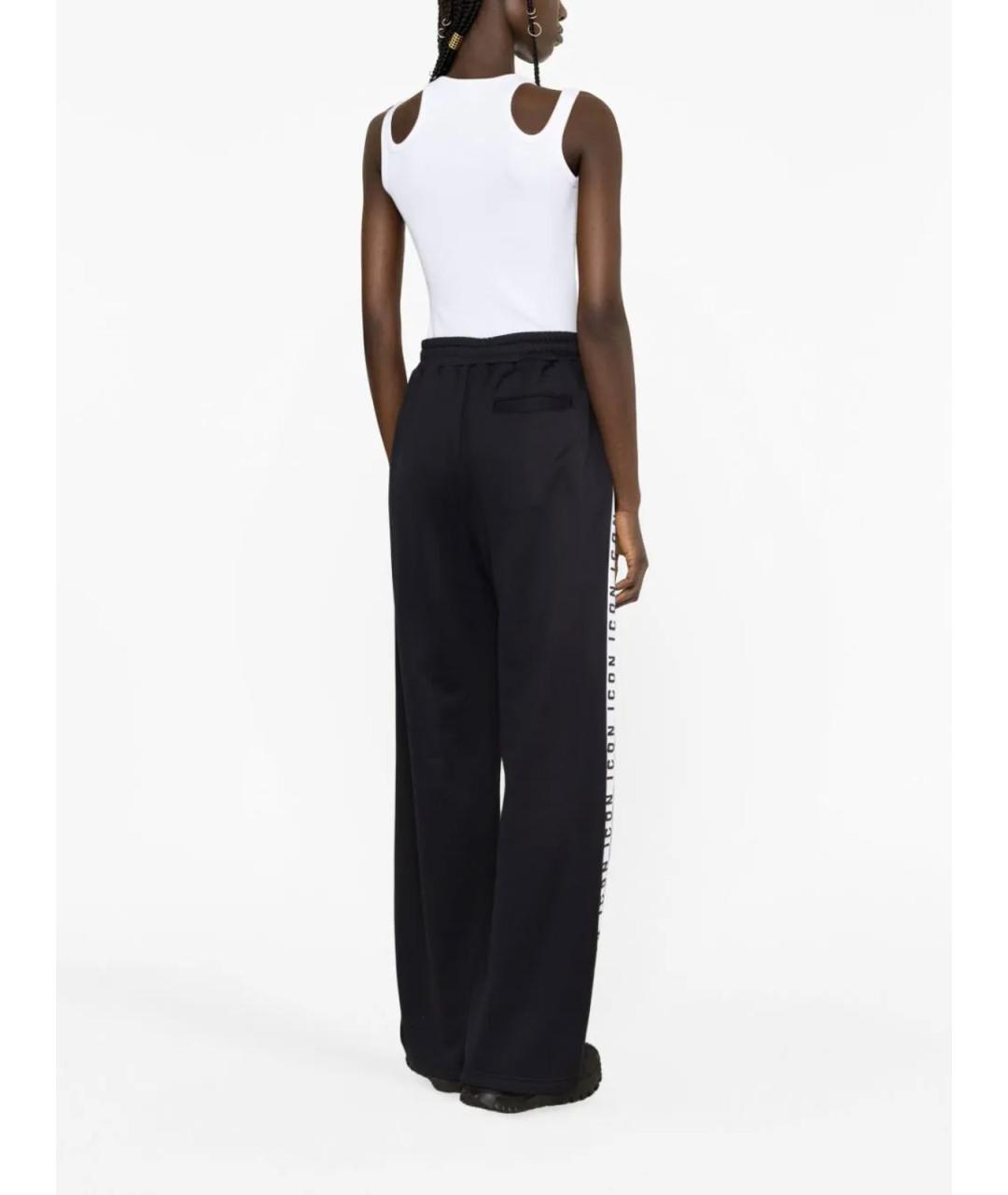 DSQUARED2 Черные хлопковые спортивные брюки и шорты, фото 4