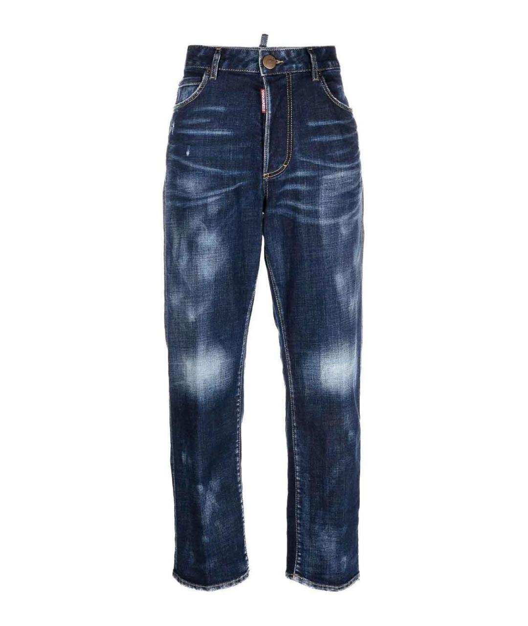 DSQUARED2 Синие хлопковые джинсы клеш, фото 1