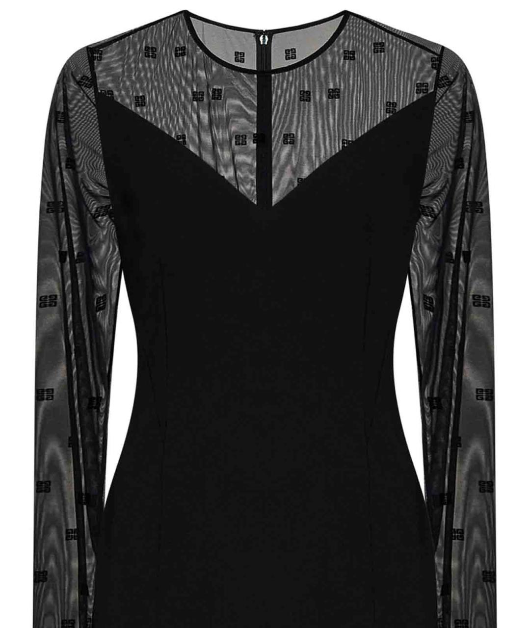 GIVENCHY Черное полиамидовое повседневное платье, фото 3