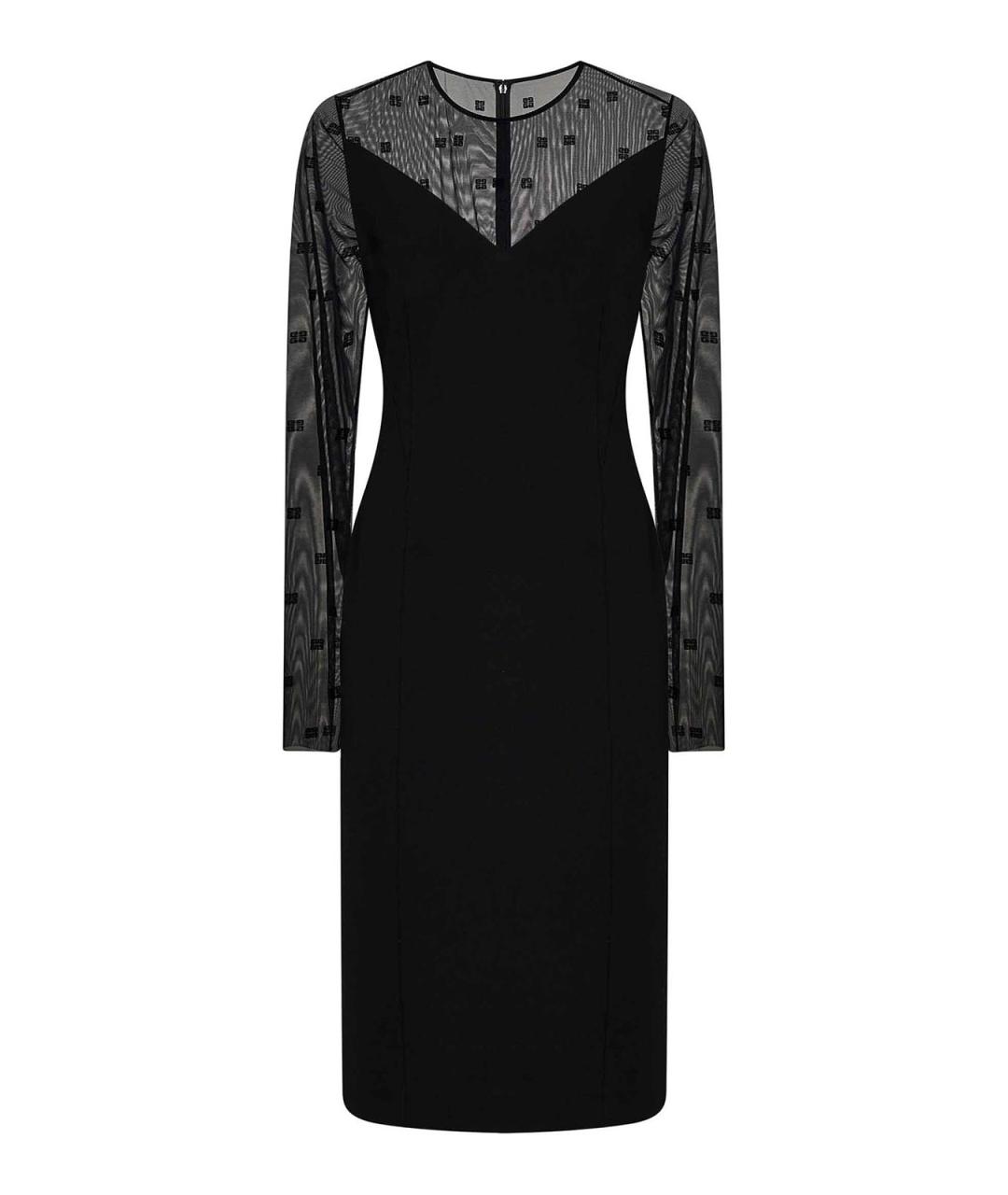 GIVENCHY Черное полиамидовое повседневное платье, фото 1