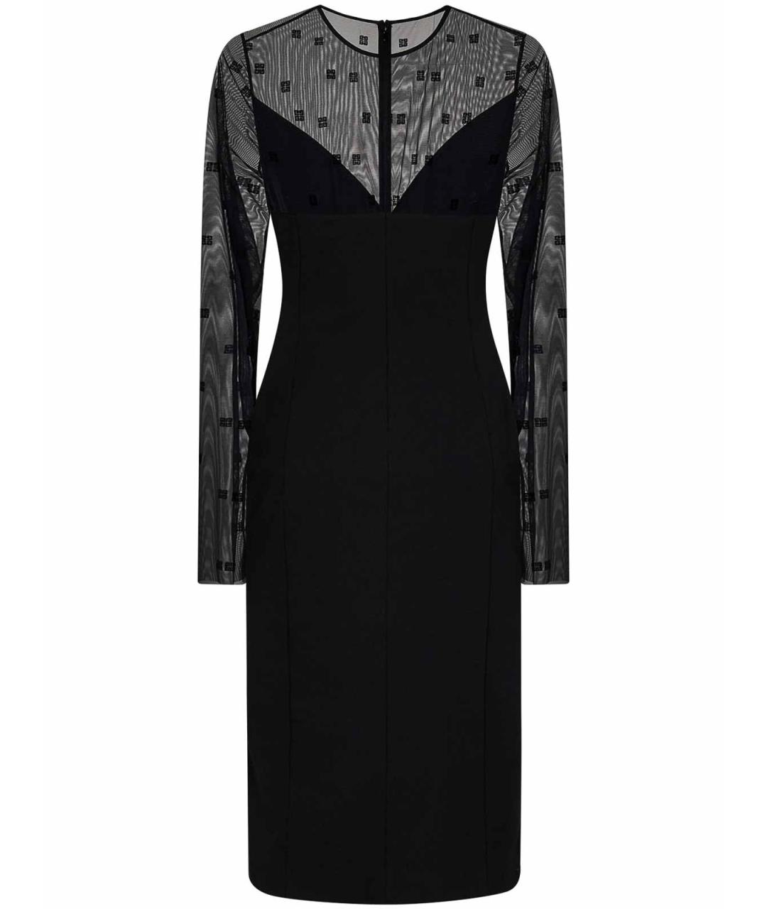 GIVENCHY Черное полиамидовое повседневное платье, фото 2