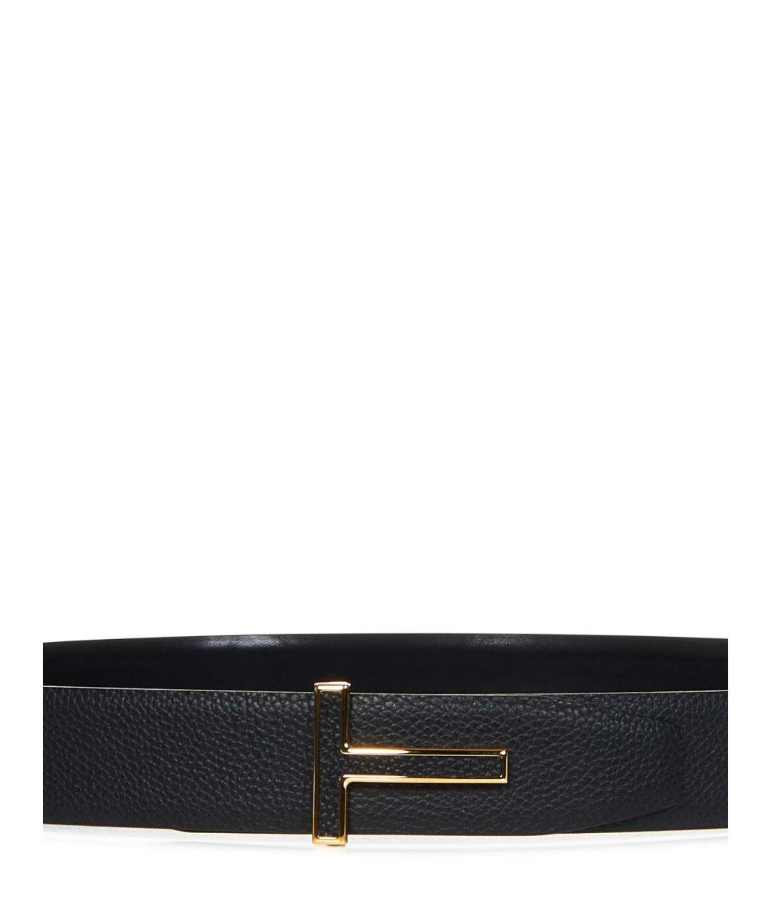 TOM FORD Черный кожаный ремень, фото 2