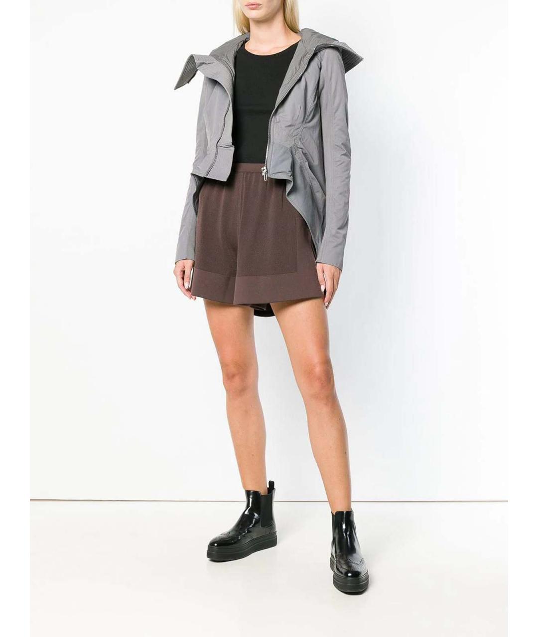 RICK OWENS Коричневые кашемировые шорты, фото 5