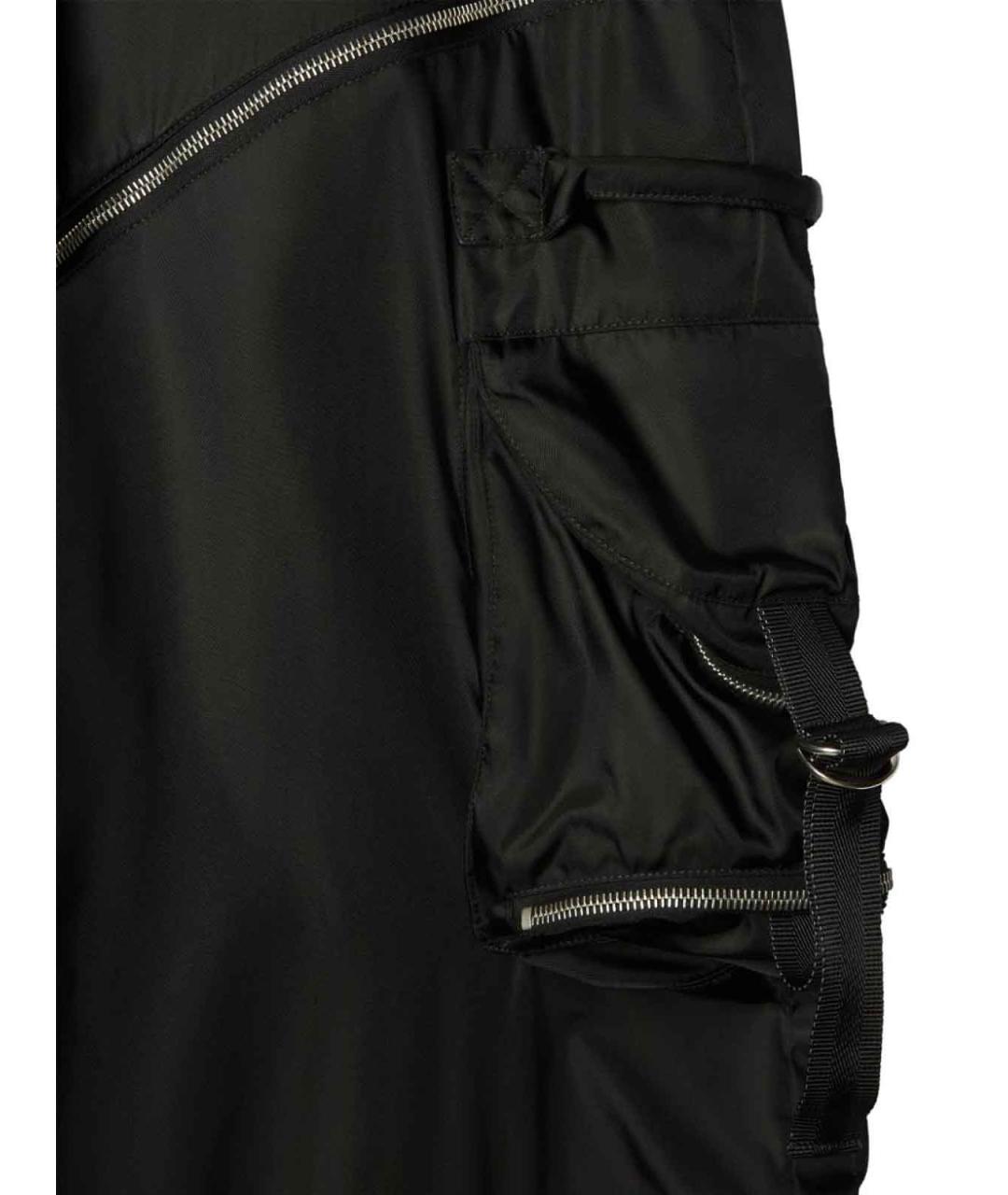 OFF-WHITE Черные полиамидовые повседневные брюки, фото 2
