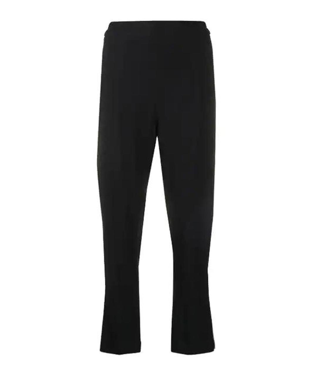 ANN DEMEULEMEESTER Черные хлопковые брюки широкие, фото 1