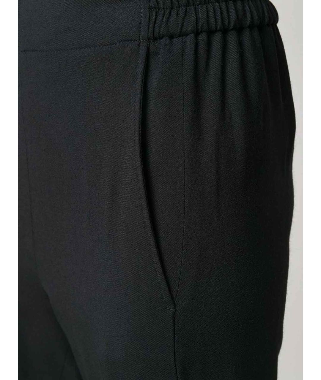 ANN DEMEULEMEESTER Черные хлопковые брюки широкие, фото 5