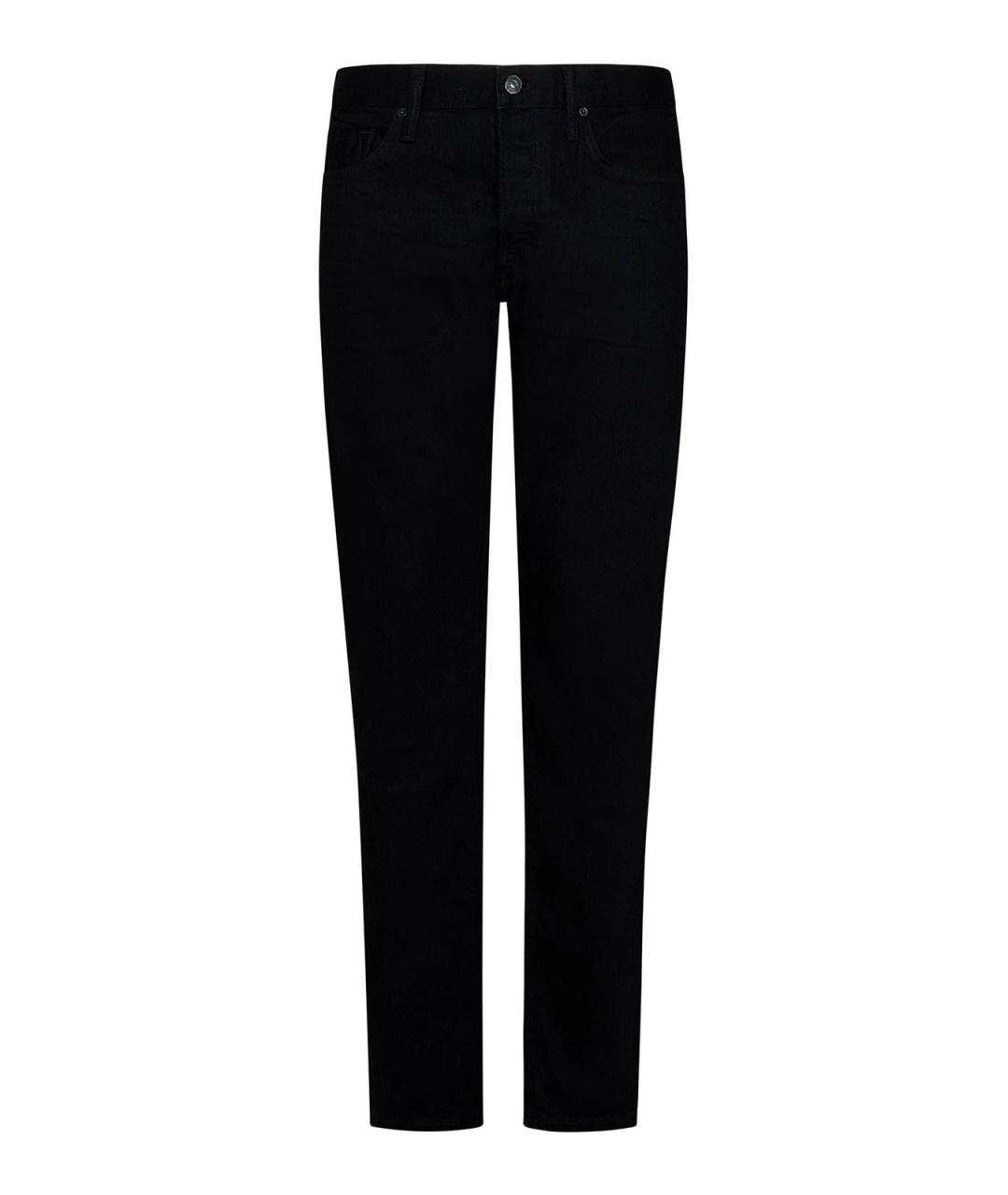 TOM FORD Черные хлопковые джинсы скинни, фото 1