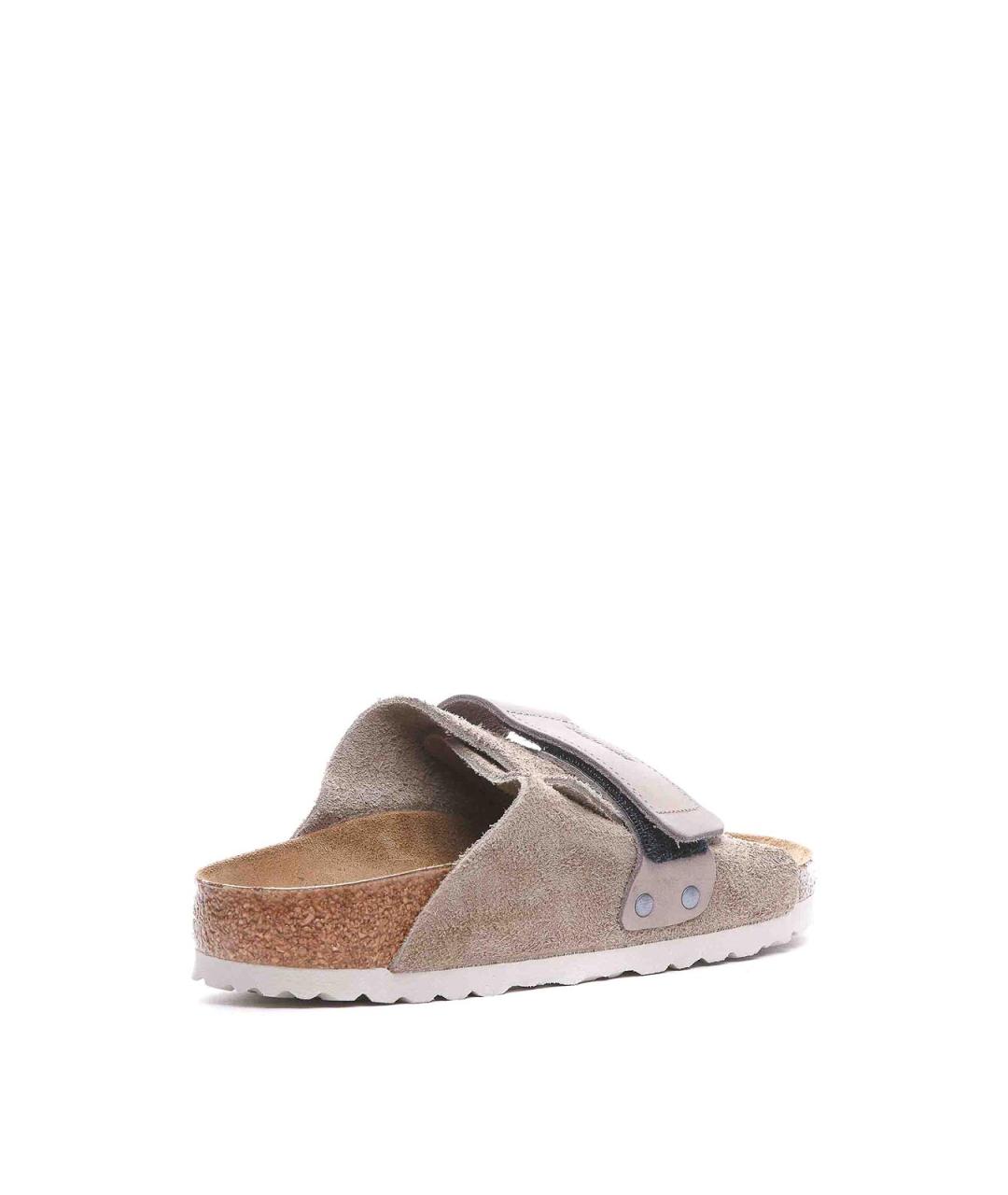 BIRKENSTOCK Бежевые замшевые сандалии, фото 2
