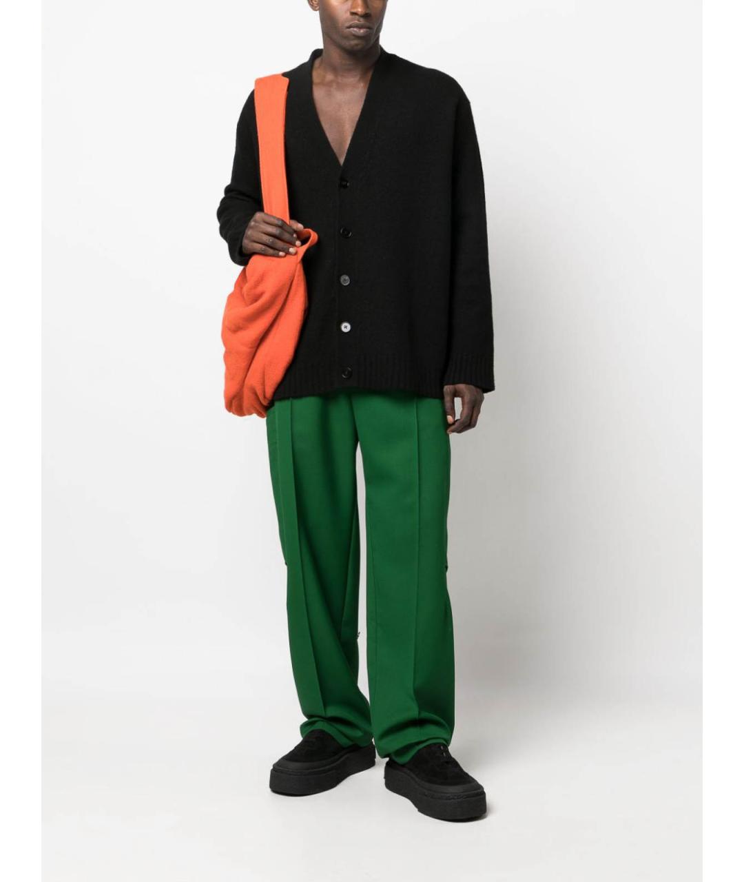 JIL SANDER Черный шерстяной кардиган, фото 5