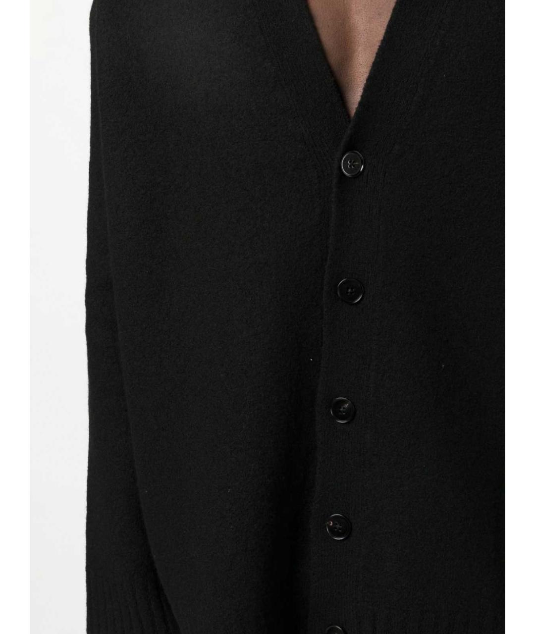 JIL SANDER Черный шерстяной кардиган, фото 2