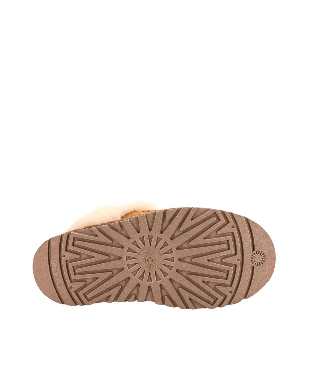 UGG Коричневые замшевые мюли, фото 4