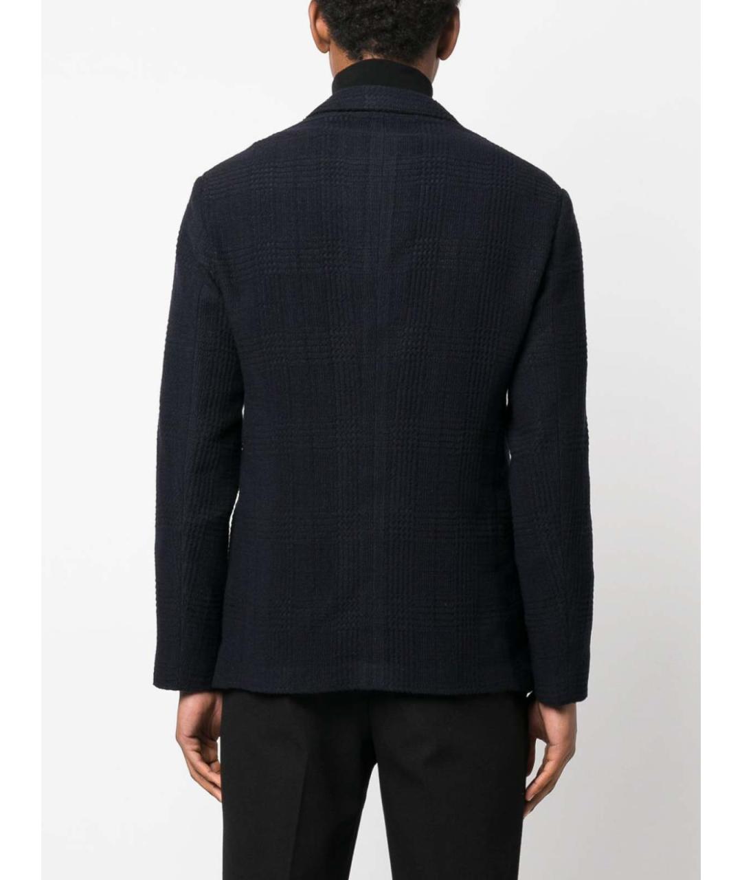 EMPORIO ARMANI Синяя шерстяная куртка, фото 4