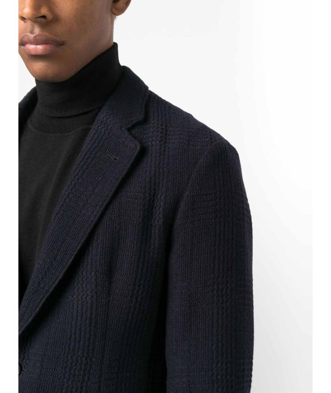 EMPORIO ARMANI Синяя шерстяная куртка, фото 3