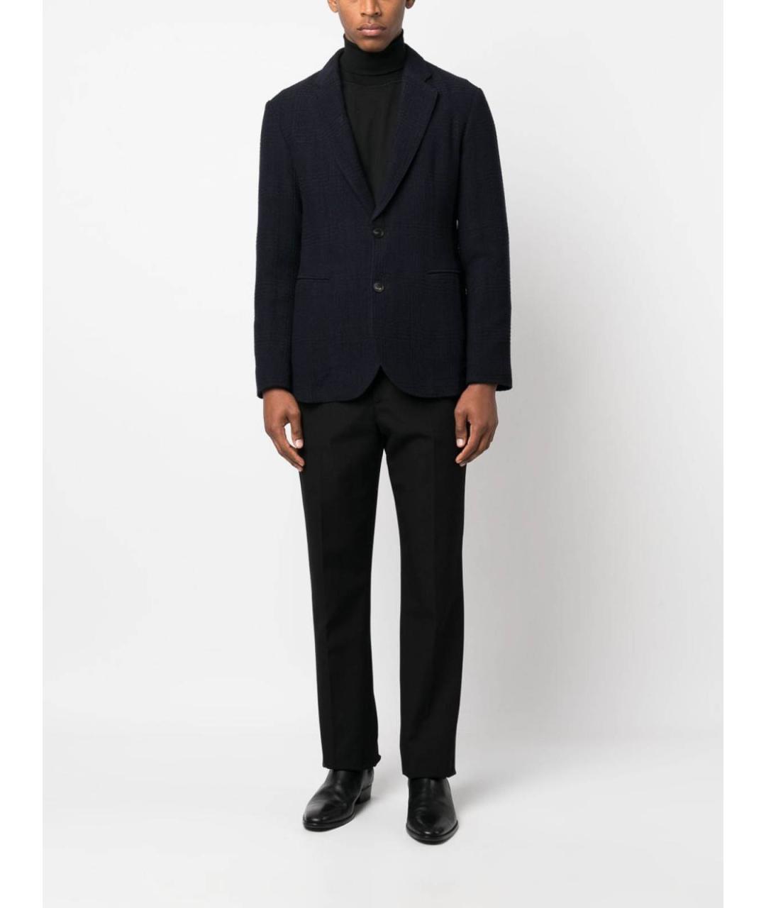 EMPORIO ARMANI Синяя шерстяная куртка, фото 2