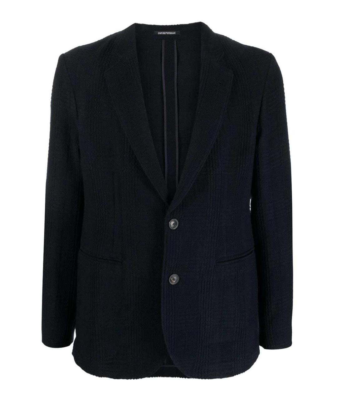 EMPORIO ARMANI Синяя шерстяная куртка, фото 1