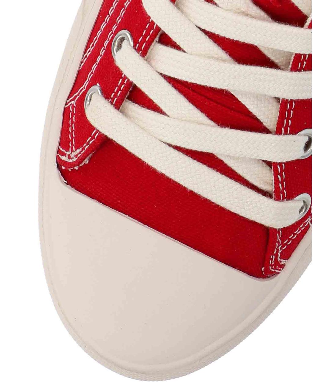 VIVIENNE WESTWOOD Красные текстильные низкие кроссовки / кеды, фото 5