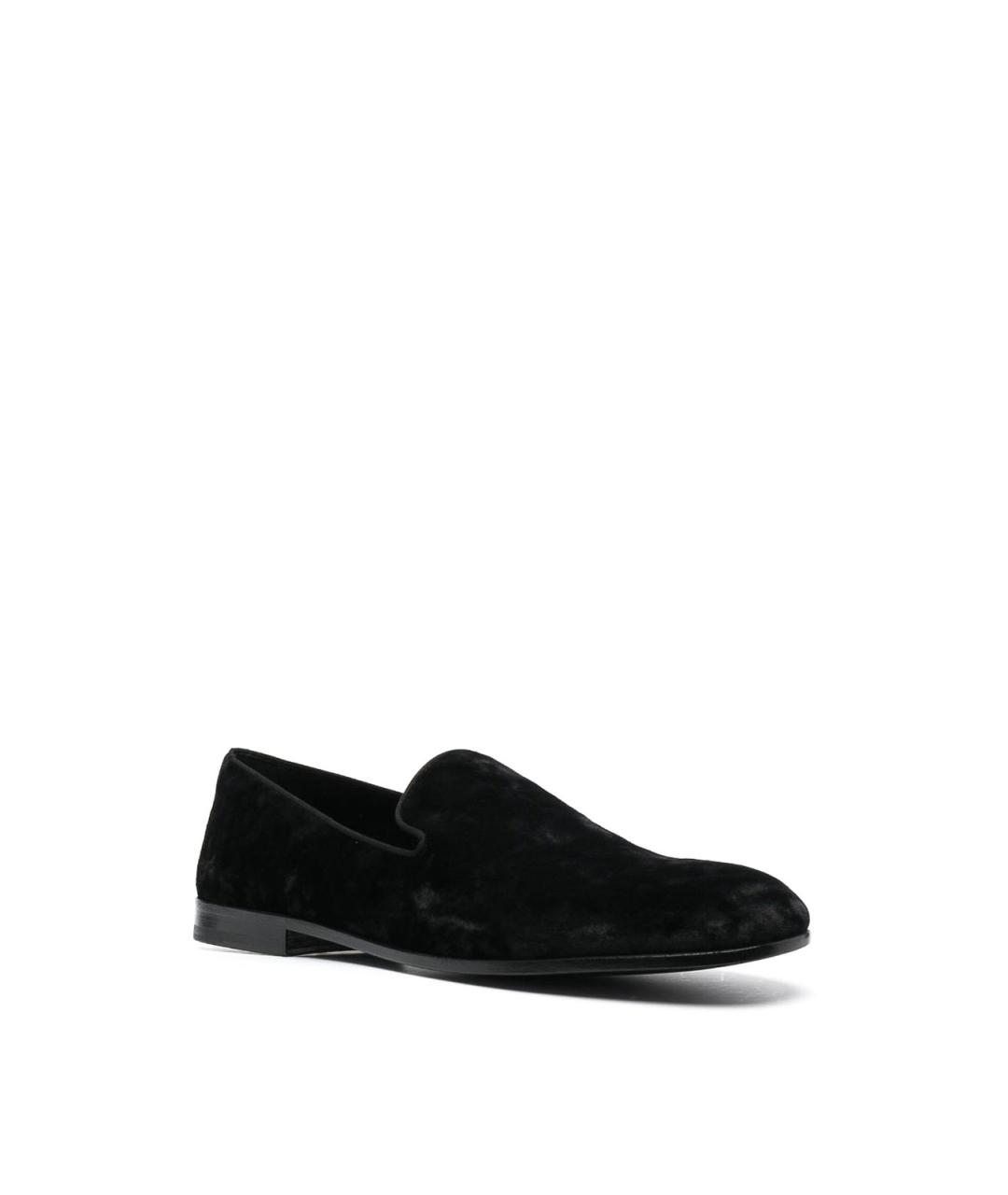 DOLCE&GABBANA Черные кожаные лоферы, фото 3